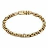 New 😍 Unbranded Men's Gold Tone Stainless Steel Link Bracelet ❤️