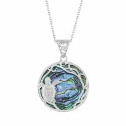 Top 10 😀 Unbranded Sterling Silver Abalone & Turtle Necklace 😀