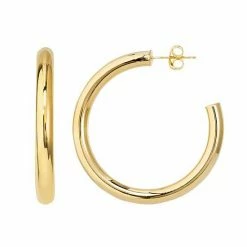 Best reviews of ⭐ Unbranded 14k Gold Post Open Hoop Earrings White 👍