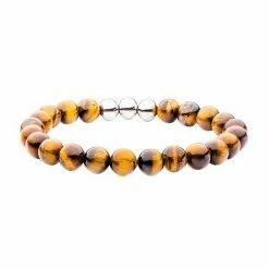 Cheap 💯 Unbranded Men's Tiger's Eye Bead Stretch Bracelet 🥰