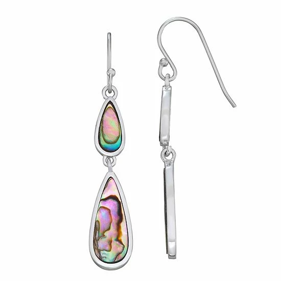 Budget ๐ Unbranded Abalone Double Dangle Earrings ๐งจ - Image 2