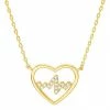 Flash Sale 💯 Unbranded Healthcare Workers Appreciation 14k Gold Over Silver Open Heart Necklace With Cubic Zirconia "Heartbeat" 👏
