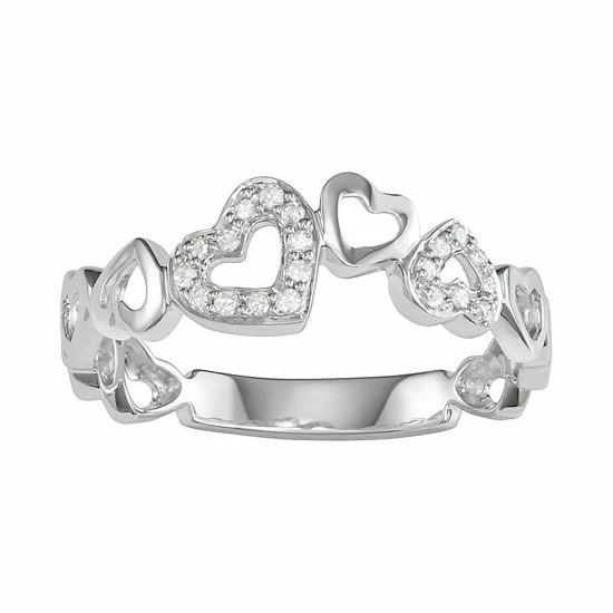 Best deal ๐ Unbranded Sterling Silver Diamond Accent Heart Ring ๐ฏ