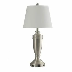 New 🎉 Unbranded Metal Table Lamp With Outlet 😀