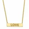 Coupon ❤️ Unbranded 10k Gold "Love" Bar Necklace 🥰