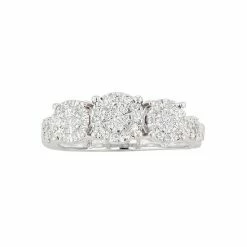 Deals 💯 Unbranded 1/4 Carat T.W Diamond Fashion Ring Sterling Silver ✔️