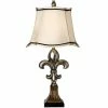 Promo 💯 Unbranded Fleur De Lis Table Lamp 💯