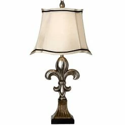 Promo 💯 Unbranded Fleur De Lis Table Lamp 💯