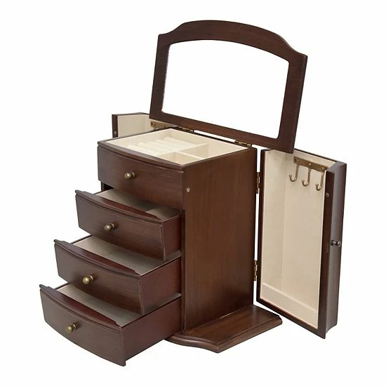 Wholesale ๐ฏ Unbranded Traditional Brushed Brown Jewelry Box ๐ - Image 3