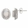 Deals 🌟 Unbranded Sterling Silver Lab-Created White Opal Oval Stud Earrings ❤️