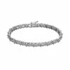 Hot Sale 🔥 Unbranded Sterling Silver 1/2-ct. T.W. Diamond X Tennis Bracelet 😍
