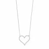 Promo ✔️ Unbranded Cubic Zirconia Heart Pendant Necklace 14k Gold Over 👍