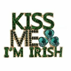 Best Sale ✔️ Unbranded 👩 Women's St. Patrick's Day "Kiss Me I'm Irish" Pin 🎉