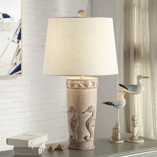 Best reviews of ⌛ Unbranded Coastal Moulded Table Lamp With Sea Horse & Shell Accents 🎁 - Image 2