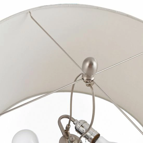 Best Sale ๐งจ Unbranded Textured Glass Column With Brushed Steel Accent Table Lamp ๐ - Image 2