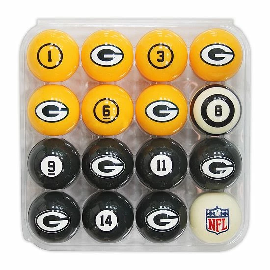 New ๐ฏ Unbranded Green Bay Packers Billiard Ball Set โ