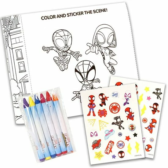 Best Pirce 🎉 Unbranded Spider-Man Color & Sticker Activity And Crayon Case 🌟 - Image 3