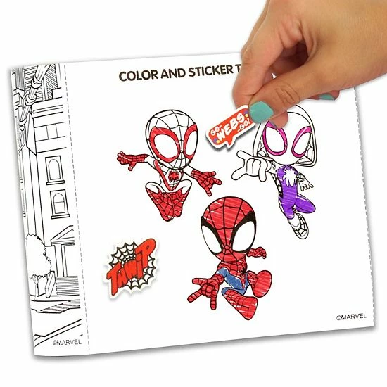 Best Pirce 🎉 Unbranded Spider-Man Color & Sticker Activity And Crayon Case 🌟 - Image 6