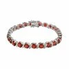 Discount 🤩 Unbranded Sterling Silver Garnet Bracelet 😍