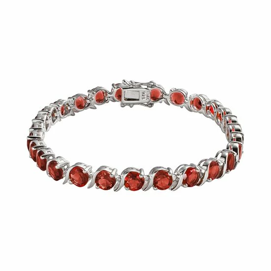 Discount ๐คฉ Unbranded Sterling Silver Garnet Bracelet ๐