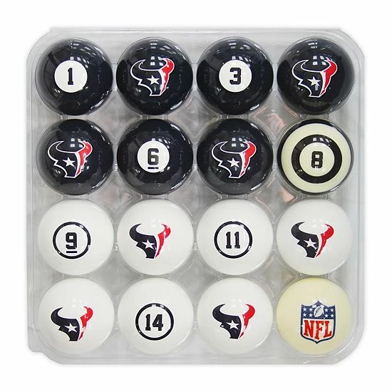New 😉 Unbranded Houston Texans Billiard Ball Set 🔔