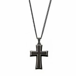Best Sale 🎁 Unbranded Men's Stainless Steel Cross Pendant Necklace 👍