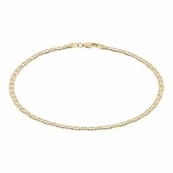 Best reviews of 🥰 Unbranded Men's 14k Gold 3 Mm Concave Anchor Link Chain Bracelet 🎁
