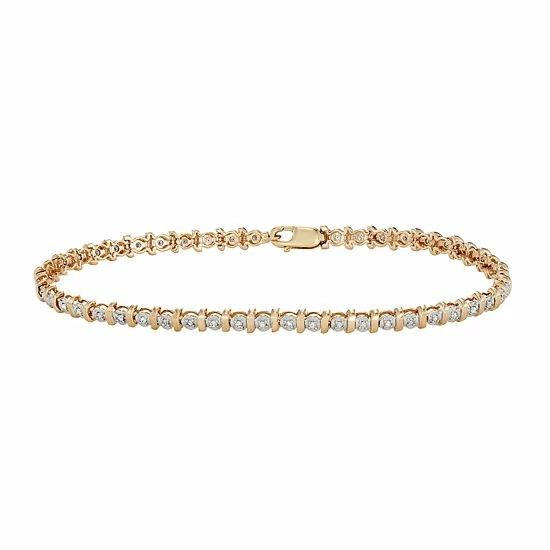 Wholesale 👍 Unbranded 10k Gold 1/4 Carat T.W. Diamond Bracelet Rose 😍 - Image 2