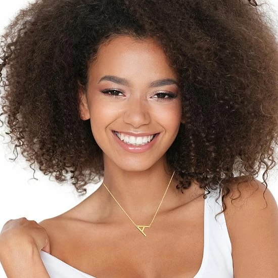 New ๐ Unbranded Sterling Silver Sideways Initial Necklace ๐ - Image 2