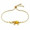 Flash Sale 🌟 Unbranded 18k Gold Over Silver Amber Elephant Bolo Bracelet 😉