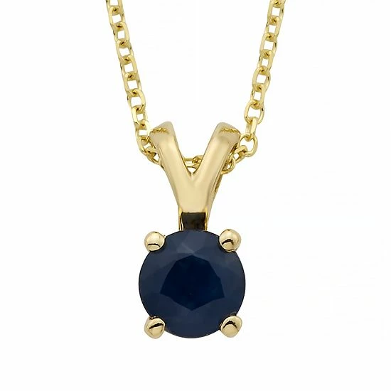 Hot Sale ๐งจ Unbranded The Regal Collection 14k Gold Sapphire Pendant Yellow ๐คฉ - Image 2