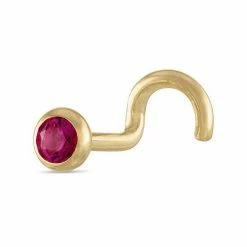 New 😍 Unbranded 10k Gold Red Cubic Zirconia Nose Stud 🤩