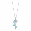 Wholesale 🛒 Unbranded Sterling Silver Larimar Swirl Pendant Necklace 🌟