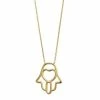 Best Pirce 🎁 Unbranded 14k Gold Heart Hamsa Necklace 🛒
