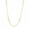Best Pirce ✔️ Unbranded 14k Gold Long Link Adjustable Station Necklace ❤️