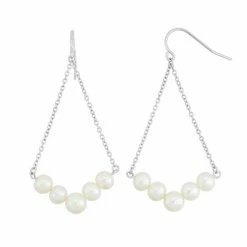 Wholesale 🥰 Unbranded Freshwater Cultured Pearl Sterling Silver Chandelier Earrings 👏
