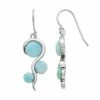 Cheap 🔥 Unbranded Sterling Silver Larimar Swirl Drop Earrings 👏
