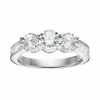 Best deal 👏 Unbranded 10k White Gold 1 Carat T.W. Diamond 3-Stone Engagement Ring 🔥