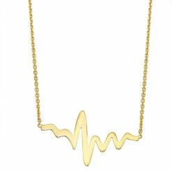 Promo 👏 Unbranded 10k Gold Heartbeat Necklace 🥰