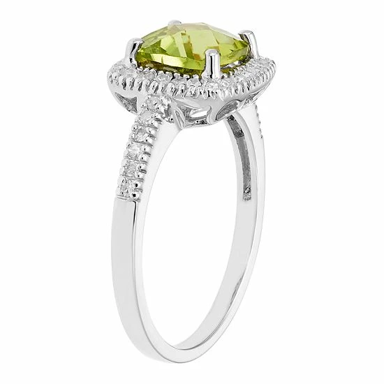 Discount ๐ Unbranded Peridot 10K Gold & 1/5 Carat T.W. Diamond Frame Ring Yellow ๐ฅฐ - Image 2