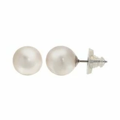 Best Pirce ❤️ Unbranded Sterling Silver Freshwater Cultured Pearl Stud Earrings ⭐