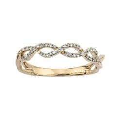 Best deal ⌛ Unbranded 1/8 Carat T.W. Diamond 10k Gold Infinity Ring White 🛒