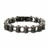 Deals 👍 Unbranded Men's Stainless Steel Motor Chain Bracelet 🛒