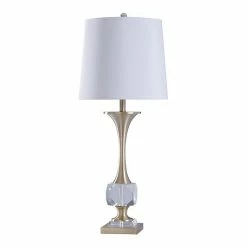 Wholesale ⌛ Unbranded Devi Crystal And Polished Nickel Table Lamp 😀