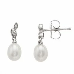 Best deal 😍 Unbranded Sterling Silver Freshwater Pearl Drop Earrings ⌛