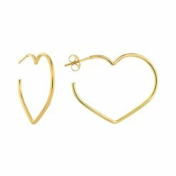 Best Sale 🔥 Unbranded 14k Gold Open Heart Earrings 💯