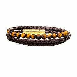 Top 10 ⌛ Unbranded Men's Double Wrap Beaded Leather Bracelet Brown 🌟