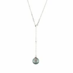 Brand new ✨ Unbranded Sterling Silver Tahitian Cultured Pearl Adjustable Pearl Necklace 💯