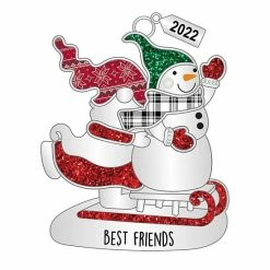 Brand new 🤩 Unbranded Gnome Snowman Friends 🎄 Christmas Ornament 👏