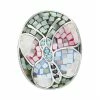 New 💯 Unbranded Sterling Silver 👩 Mother-of-Pearl Mosaic Butterfly Ring 🌟